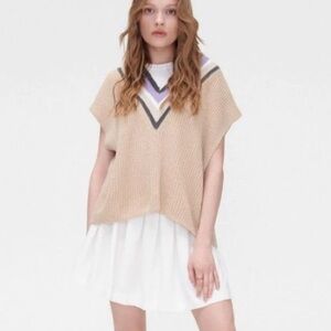 Women's Beige Sweater Vest